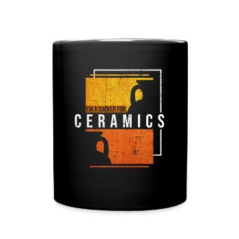 Je suis un amoureux de la poterie en céramique - Mug uni - noir - Devant