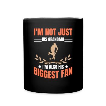 I'm His Grandma I'm Also His Biggest Fan Field Hoc - Tasse einfarbig - Schwarz - Vorne