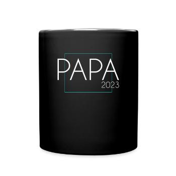 Papa 2023 - Tasse einfarbig - Schwarz - Vorne