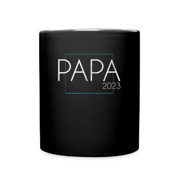 Papa 2023 - Tasse einfarbig - Schwarz - Vorne