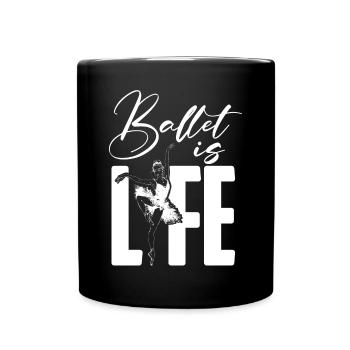 Ballet Dancer Dance Girl Ballerina - Tasse einfarbig - Schwarz - Vorne