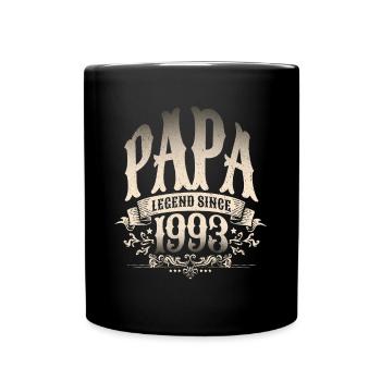 Papa Legend depuis 1993 Cadeau pour les pères fiers - Mug uni - noir - Devant