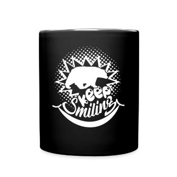 Sloth Sloth Keep Smiling - Full Colour Mug - black - Front