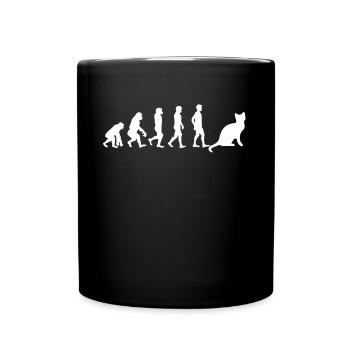 Snowshoe Cat Snowshoe Cat Evolution - Full Colour Mug - black - Front