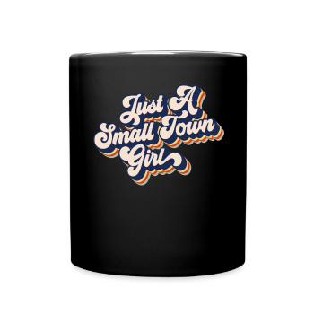 Nur ein kleines Stadtm�dchen Retro Frauen - Tasse einfarbig - Schwarz - Vorne