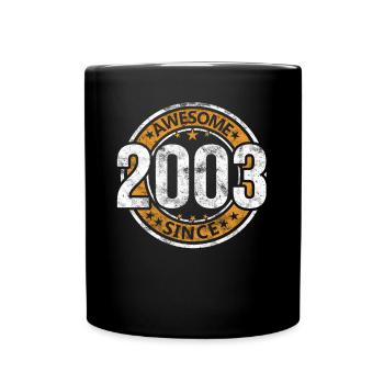 Génial depuis 2003 Retro Vintage Birthday - Mug uni - noir - Devant
