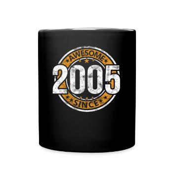 Génial depuis 2005 Retro Vintage Birthday - Mug uni - noir - Devant