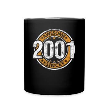 Génial depuis 2001 Retro Vintage Birthday - Mug uni - noir - Devant