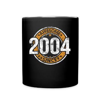 Awesome Since 2004 Retro Vintage Birthday - Full Colour Mug - black - Front