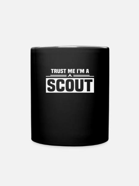 Scout Lustiges Sprichwort Job Work Scout - Tasse einfarbig - Schwarz