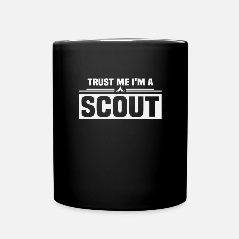 Scout Lustiges Sprichwort Job Work Scout - Tasse einfarbig - Schwarz
