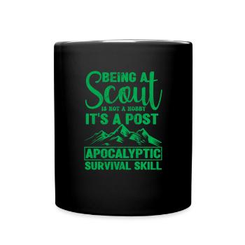 Scout Funny Scouting Camping Scouts - Full Colour Mug - black - Front