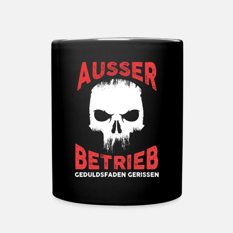 Ausser Betrieb - Tasse einfarbig - Schwarz