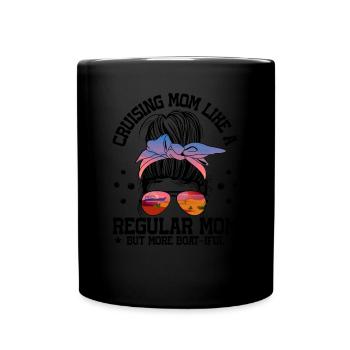 The Smell Of A New Port In The Morning Ship Cruise - Full Colour Mug - black - Front
