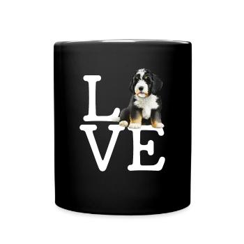 Bernedoodle Love - Full Colour Mug - black - Front