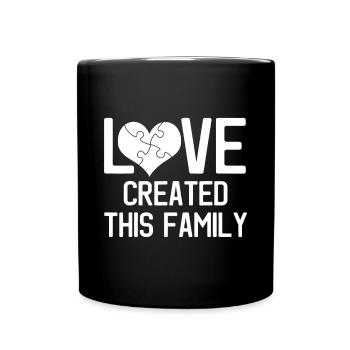 Adoption Announcement Day Gifts Love Family - Full Colour Mug - black - Front