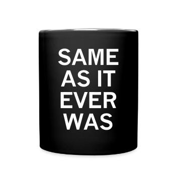 Comme toujours, sarcastique, drôle, blague, famil - Mug uni - noir - Devant