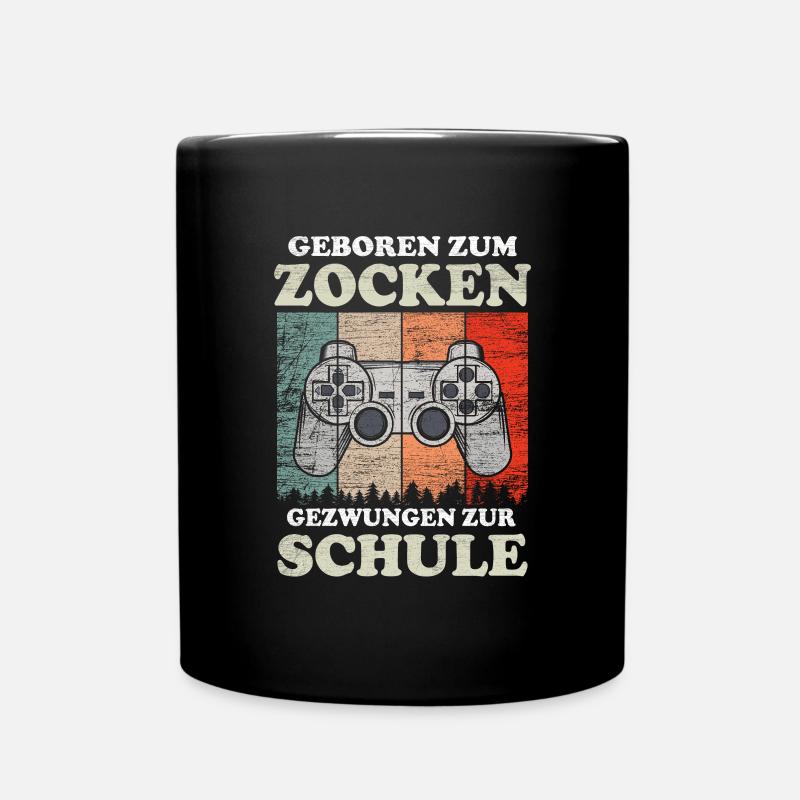 Zocken - Tasse einfarbig - Schwarz