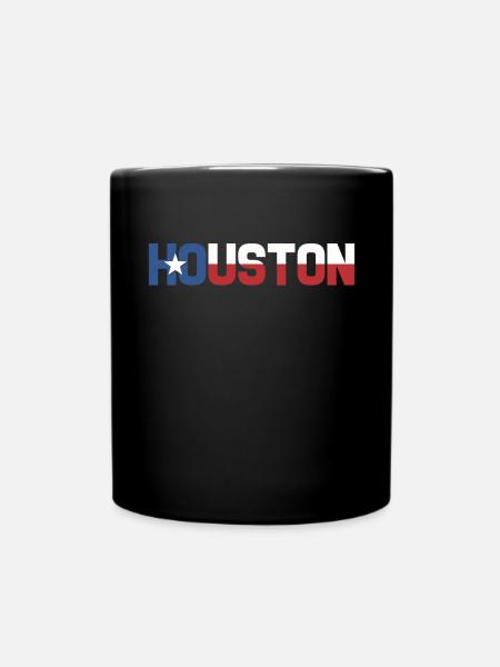 Texas Geschenk Huston Austin Dallas El Paso Rodeo - Tasse einfarbig - Schwarz