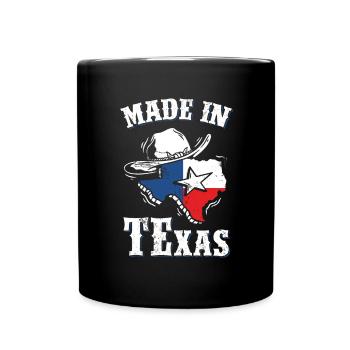 Texas - Full Colour Mug - black - Front