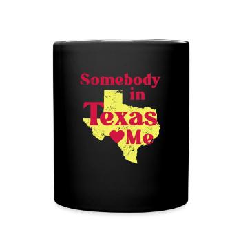 Texas - Tasse einfarbig - Schwarz - Vorne