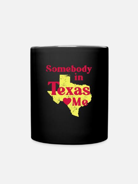 Texas - Full Colour Mug - black