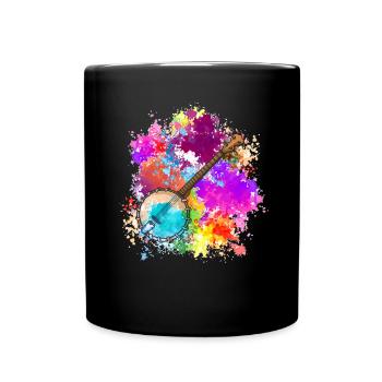 Banjo - Tasse einfarbig - Schwarz - Vorne