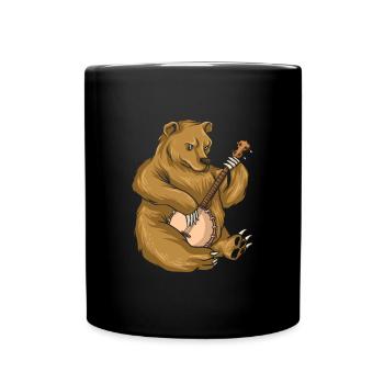 Banjo Shirts For Men Bluegrass Appalachia Folk - Full Colour Mug - black - Front