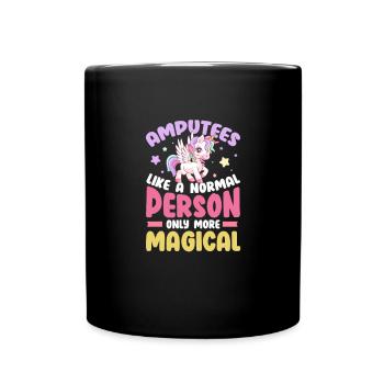 Amputation Amputation Prosthesis Gift - Full Colour Mug - black - Front