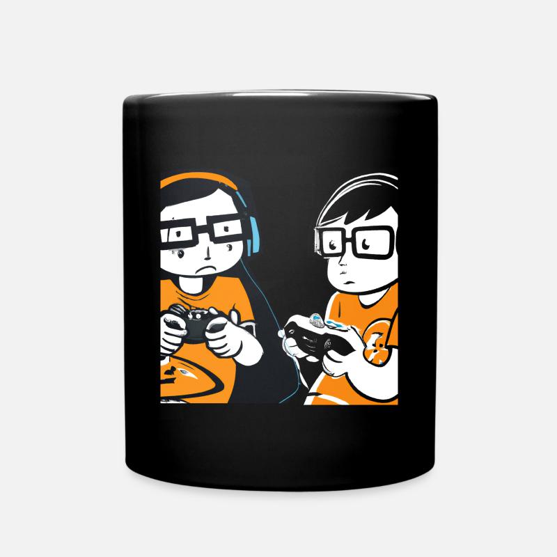 Gaming Nerds Streber - Tasse einfarbig - Schwarz