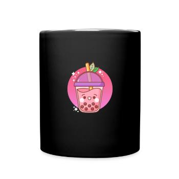 Bubble Tea - Tasse einfarbig - Schwarz - Vorne
