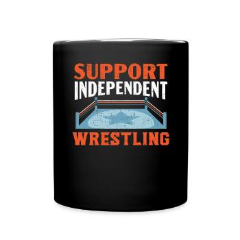 Wrestling Fan Wrestler Wrestle Grappling Wrestling - Full Colour Mug - black - Front