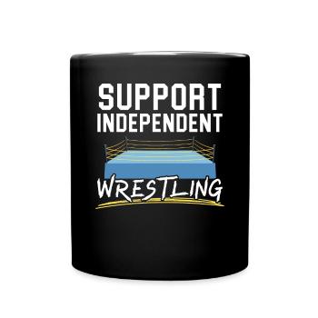 Wrestling Fan Wrestler Wrestle Grappling Wrestling - Full Colour Mug - black - Front