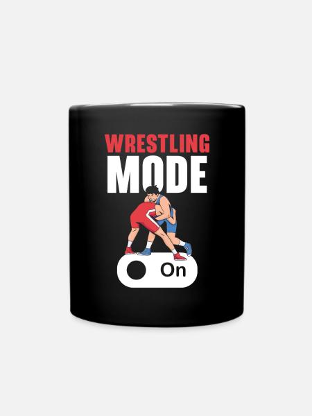 Wrestling Fan Wrestler Wrestle Grappling Wrestling - Mug uni - noir