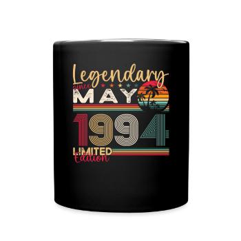 29ème Anniversaire Homme Légendaire Mai Millésime 1994 - Mug uni - noir - Devant