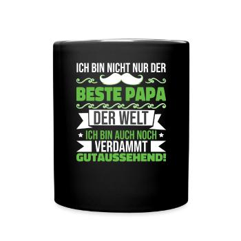 Väter Papa Vatertag Geschenke Vatertag 2023 - Tasse einfarbig - Schwarz - Vorne