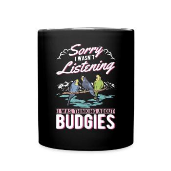 Perruche Cadeau Welli - Mug uni - noir - Devant