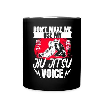 Brazilian Jiu Jitsu MMA Bjj Hugger - Tasse einfarbig - Schwarz - Vorne