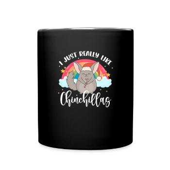 Chinchilla - Tasse einfarbig - Schwarz - Vorne