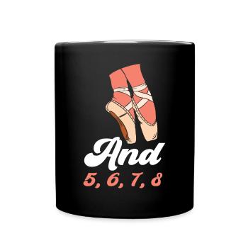 Ballet Dancer Dance Girl Ballerina - Full Colour Mug - black - Front