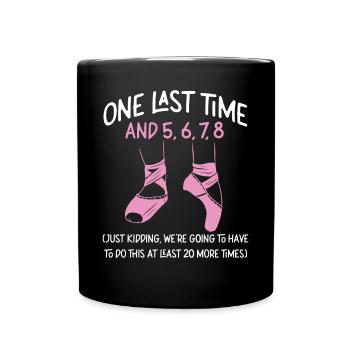 Ballet Dancer Dance Girl Ballerina - Tasse einfarbig - Schwarz - Vorne