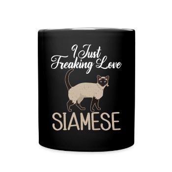 Geschenke zum Suchbegriff: "Siamkatze" - Tasse einfarbig - Schwarz - Vorne