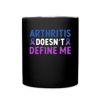 L’arthrite ne me définit pas rhumatoïde - Mug uni - noir - Devant