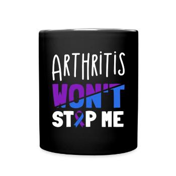 L’arthrite ne m’arrêtera pas la conscience - Mug uni - noir - Devant