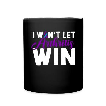 Je veux laisser la polyarthrite gagner la polyarthrite rhumatoïde - Mug uni - noir - Devant