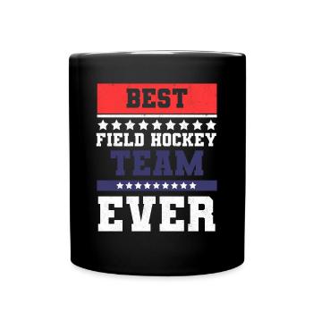 Best Field Hockey Team Ever American Flag Goalkeep - Tasse einfarbig - Schwarz - Vorne