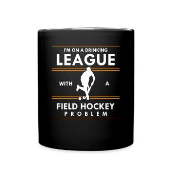 Player Scoring Goalkeeper Assists League With A Fi - Full Colour Mug - black - Front