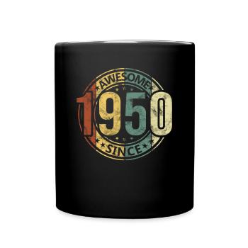 Génial depuis 1950 Retro Vintage Birthday - Mug uni - noir - Devant