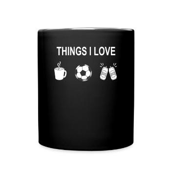 Football Accessories Gift Idea Football Fan - Full Colour Mug - black - Front