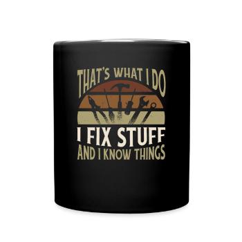 Cnc Mechanist Handwerker - Tasse einfarbig - Schwarz - Vorne